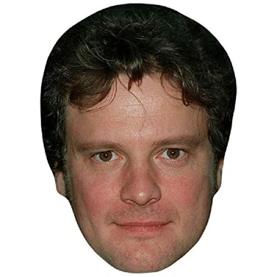 Image of Colin Firth (Young) Celebrity Mask, Flat Card Face, Fancy Dress Mask