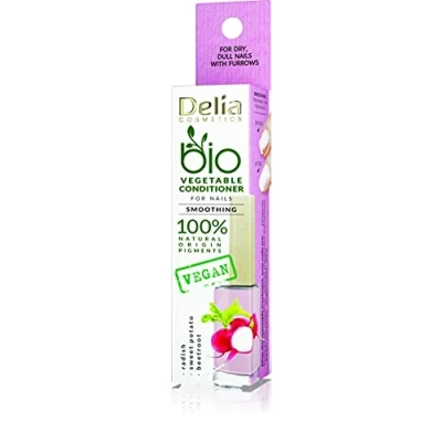 Image of Delia Cosmetics Bio Nail Oil Vegan Conditioner Smoothes Nails Natural Ingredients Smoothes, Regenerates, Moisturizes and Polishes 11 ml
