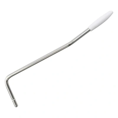 Image of Wilkinson 5mm Push In Tremolo Arm Whammy Bar for and Other Import Strat Electric Guitar, Chrome with White Tip