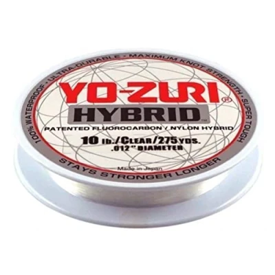 Image of Yo Zuri 275 Yard Hybrid Monofilament Fishing Line, Clear, 10 Pound