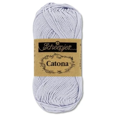 Image of Frida&#039;s Wollhaus Scheepjes 50 g Catona 100% Cotton Knitting Crochet Amigurumi 109 Colours (399 Lilac Mist)
