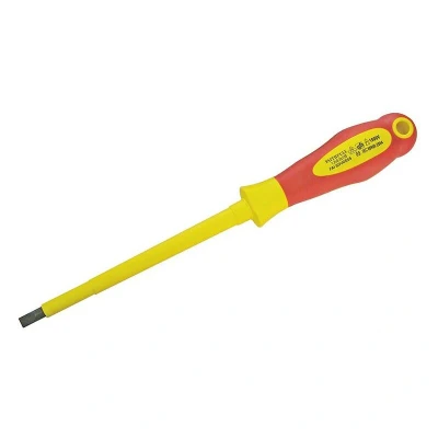 Image of Faithfull SDVDE65 Soft Grip VDE Screwdriver Slotted 6.5 x 150mm
