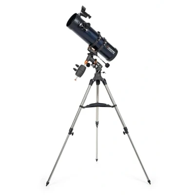 Image of Celestron 31045 AstroMaster 130EQ Newtonian Reflector Telescope, Dark Blue