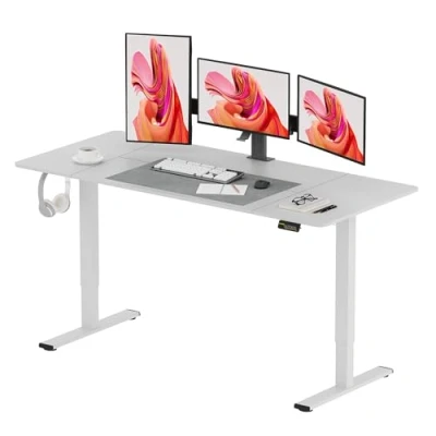 Image of SANODESK 160 * 60 Electric Standing Desk Height Adjustable Sit Stand 4 Memory Smart Pannel
