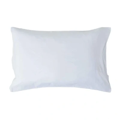 Image of HOMESCAPES Luxury Soft Linen Pillowcase Plain Natural Textured White French Flax Fibre &amp; Pure 100% Cotton Blend Standard