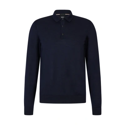 Image of BOSS Lancione Long sleeved top, Men&#039;s, Size: XL, Dark blue
