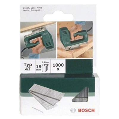 Image of Bosch 2609255810 19mm Type 47 Tacker Nails (Pack of 1000)