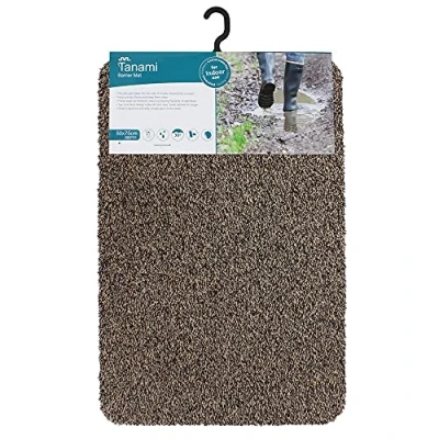 Image of JVL Tanami Machine Washable Barrier Door Mat, Brown, 50 x 75 cm
