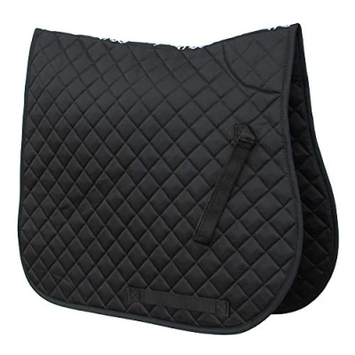 Image of Rhinegold Cotton Quilted Saddle Cloth Pony Black