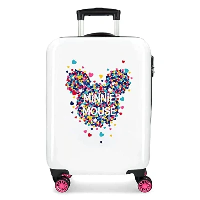 Image of Disney Minnie, Magic Cabin Luggage, Pink 38 x 55 20 cm, Rigid ABS Lateral Combination Lock 33 L, 2.8 kg, 4 Double Wheels Hand Luggage