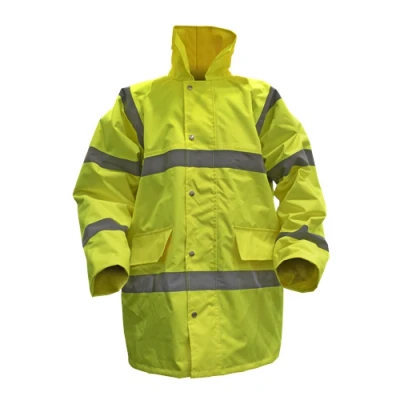Image of Worksafe Hi Vis Yellow Motorway Jacket with Quilted Lining X Large