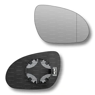 Image of Less4spares Replacement Wing Mirror Glass Right Compatible with Hyundai i30 2007 2012 CLIP ON Driver Off side Heated Blind Spot