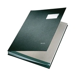 Image of Leitz Hard Cover Signature Book 240x340mm Black