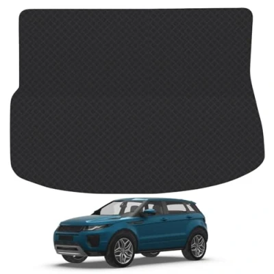 Image of Car Mat Co Tailored Fit Black Heavy Duty Rubber Boot for Range Rover Evoque 2011 19