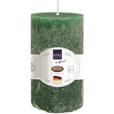 Image of Pillar Candle Dark Green Diameter 6 cm, Height 10 cm