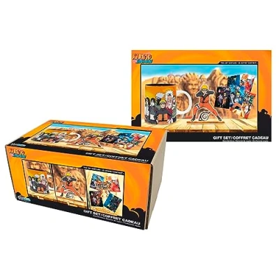 Image of ABYSTYLE Naruto SHIPPUDEN Gift Set Mug + Acryl® Postcards