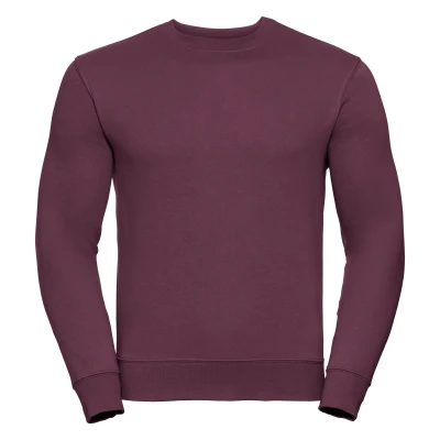 Image of Russell Athletic Mens Authentic Sweatshirt (Slimmer Cut) (Burgundy) Size Large