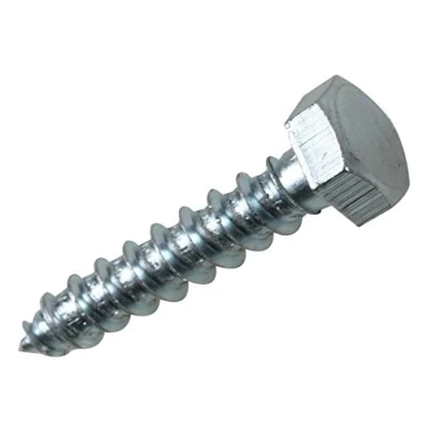Image of Duratool D02024 Stainless Steel Hex Head Coach Screw, M8 x 50mm, Pack of 10