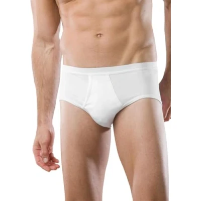 Image of Schiesser 005128 100 Men&#039;s Briefs Size 14 (6XL), White (100 White)