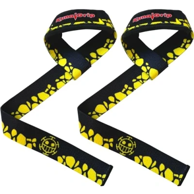 Image of Anime Lifting Straps Padded Wrist for Weightlifting, Bodybuilding, Gym Workouts, Powerlifting, Deadlifts &amp; Fitness (Soft Cotton 23.5 inch, 1 Pair) (Law)