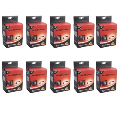 Image of Vandorm 10 Pack 12&quot; 90 Degree Schrader Butyl Inner Tube For Prams Buggy Strollers Kids Bikes
