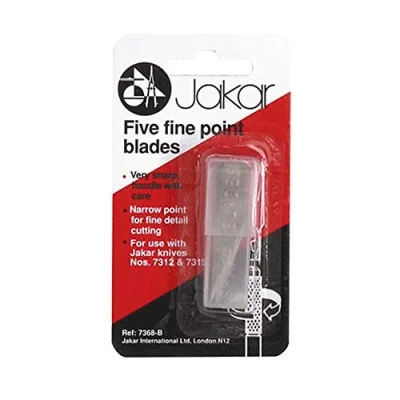 Image of Jakar Five Fine Point Blades Refill For Use With Knives 7312 &amp; 7313