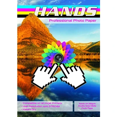 Image of 50 Sheets Hands Professional A4 300gsm Double Sided Matte Photo Paper