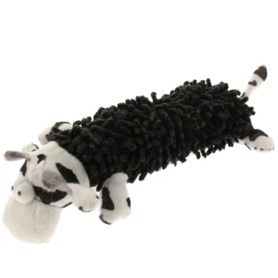 Image of Mool Plush Squeaky Dog Pet Toy Cow, 25 cm