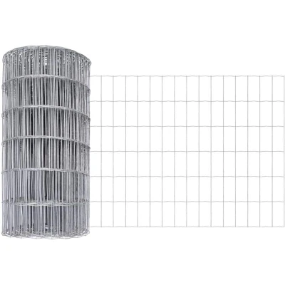 Image of vidaXL Euro Fence 0,4x10 m Galvanised Steel