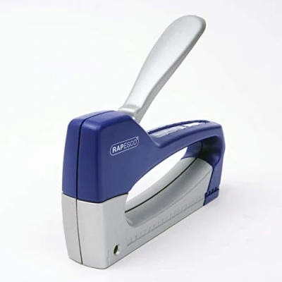 Image of Rapesco 0957 T8 Lite Duo Staple Tacker with 300 13/6 mm Staples, Blue/Silver