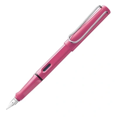 Image of Lamy Safari Pink Fountain Pen with Extra Fine Nib