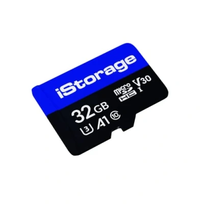 Image of iStorage microSD Card 32GB Encrypt data stored on Cards using datAshur SD USB flash drive Compatible with drives only
