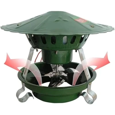 Image of BLUEZY Chimney draft inducer, 60W/80W/100W/120W Electric Fan Flue, Cowl Cap, Ventilation Fans Induced for Barbecue Air Extractor A