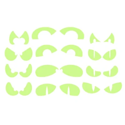 Image of Neamou Glow Halloween Wall Stickers in The Dark Eyes Window Sticker Decoration Home Supplies, Decals Stickers,