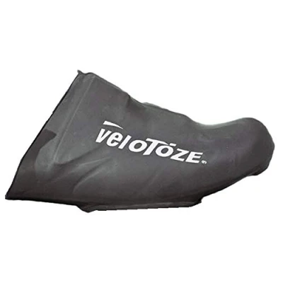 Image of VeloToze Toe Covers Cycling windproof water resistant aerodynamic, Black, One Size
