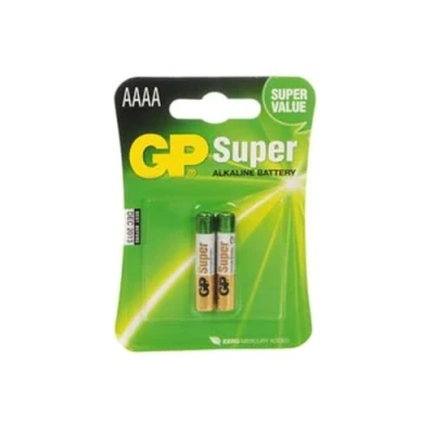 Image of GP Batteries GP25A C2 Pack Of 2 Super Alkaline AAAA Piles