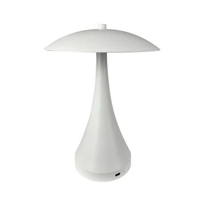 Image of Dyberg Larsen LED table lamp Vienna, white, height 28 cm