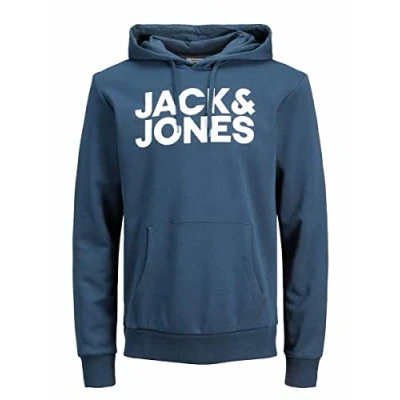 Image of JACK &amp; JONES Men’s Logo Hoodie, L