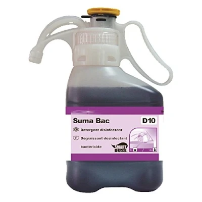 Image of Diversey SmartDose Suma Bac D10 1.4 Litre Detregent Surface Sanitiser [Pack of 2]