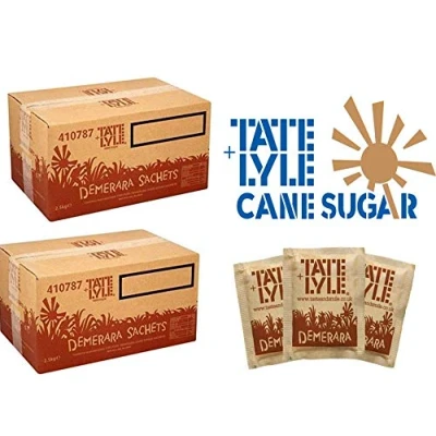 Image of Tate Lyle Demerara Sugar Sachets{1000 Per Box} UKB Multi Pack savings (2)