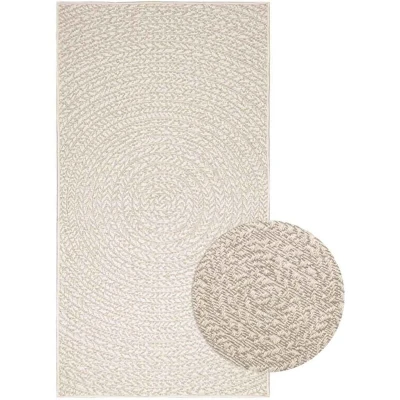 Image of vidaXL Rug ZIZUR Cream 80x150 cm Jute Look Indoor and Outdoor