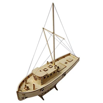 Image of Gokeet Ship Assembly Model Diy Kits Wooden Sailing Boat 1:50 Scale Decoration Toy Gift