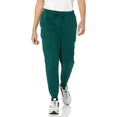 Image of Amazon Essentials Men&#039;s Cargo Fleece Joggers, Dark Green, L