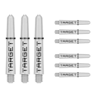 Image of TARGET Darts Pro Grip Tag Shaft (9 Pack) Multipack Shafts, Professional Dart Accessories, Set Black &amp; White, Short Length (33.5mm)