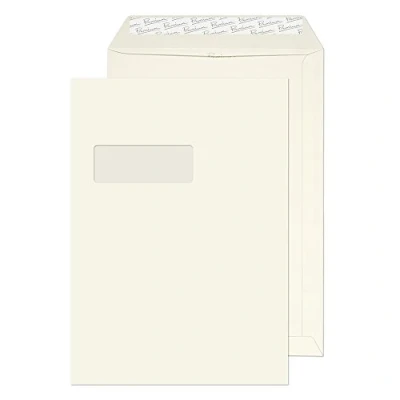 Image of Blake Business C4 324 x 229 mm 120 gsm Peel &amp; Seal Pocket Envelopes (39892) High White Laid Pack of 250