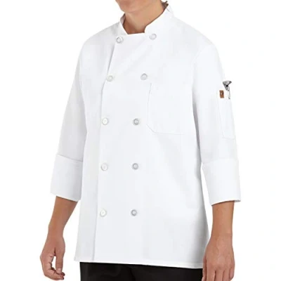 Image of Chef Designs Women&#039;s Coat Jacket, White, S