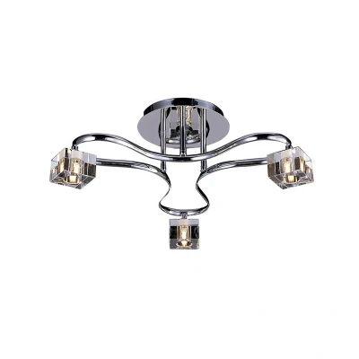 Image of Sisco Semi Flush Round 3 Light G9 Polished Chrome
