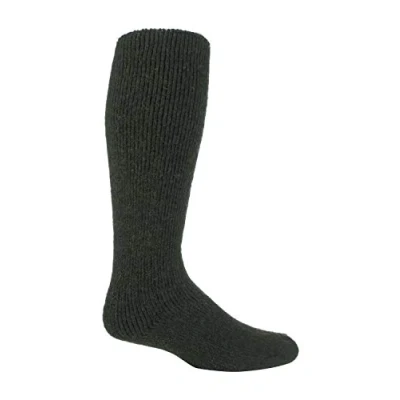 Image of HEAT HOLDERS Mens Extra Long Thick Heavy Winter Warm 2.7 TOG Knee High Thermal Wool Rich Socks (6 11 uk, Green (XL.Wool))