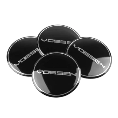 Image of HFLKKC 4pcs Car Hub Centre Caps, For VOSSEN, 56mm, Waterproof Wheel Cover, Wear Resistant Rim Caps Replacements, Protectors Trim Accessories,C