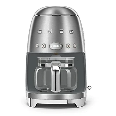 Image of Smeg DCF02SSUK 50s Retro Design Drip Coffee Machine in Stainless Steel